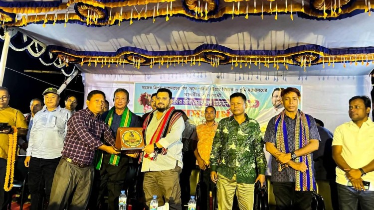 সাজেকে প্রতিমন্ত্রী ব্যারিস্টার মীর হেলালকে রাজকীয় সংবর্ধনা